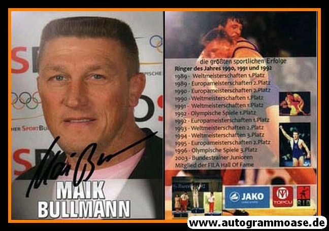 Autogramm Ringen | Maik BULLMANN | 2000er (Portrait Color) OS-Gold