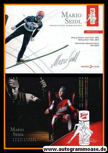 Autogramm Nordische Kombination | Mario SEIDL | 2013 (Stiegl)