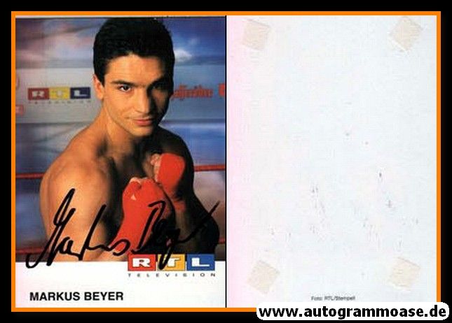 Autogramm Boxen | Markus BEYER | 1990er (Portrait Color) RTL