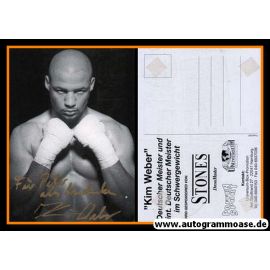 Autogramm Boxen | Kim WEBER | 1990er (Portrait SW)