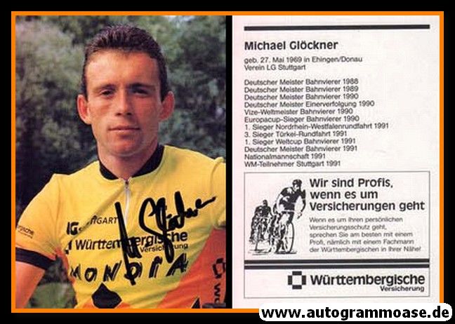 Autogramm Radsport | Michael GLÖCKNER | 1991 (Württembergische) 2