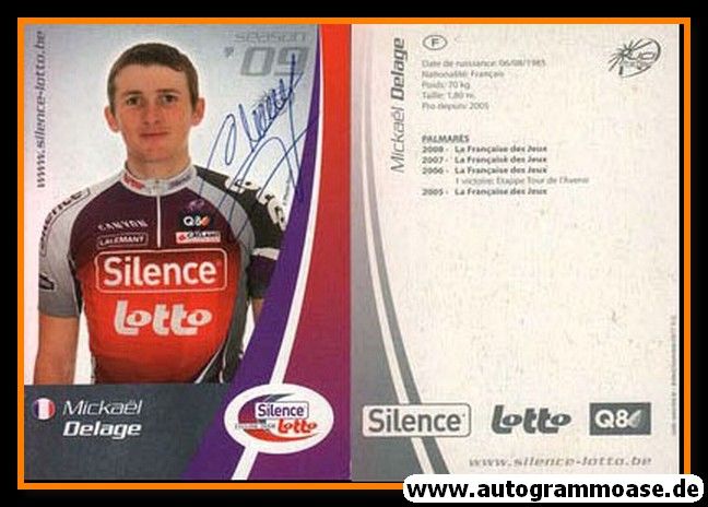 Autogramm Radsport | Mickael DELAGE | 2008 (Silence)
