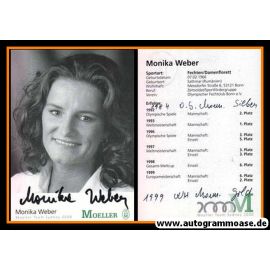 Autogramm Fechten | Monika WEBER | 2000 (Portrait SW Moeller) OS-Silber