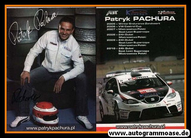 Autogramm Tourenwagen | Patryk PACHURA | 2010 (Portrait Color)