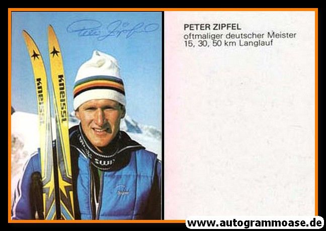 Autogramm Langlauf | Peter ZIPFEL | 1980er (Portrait Color)