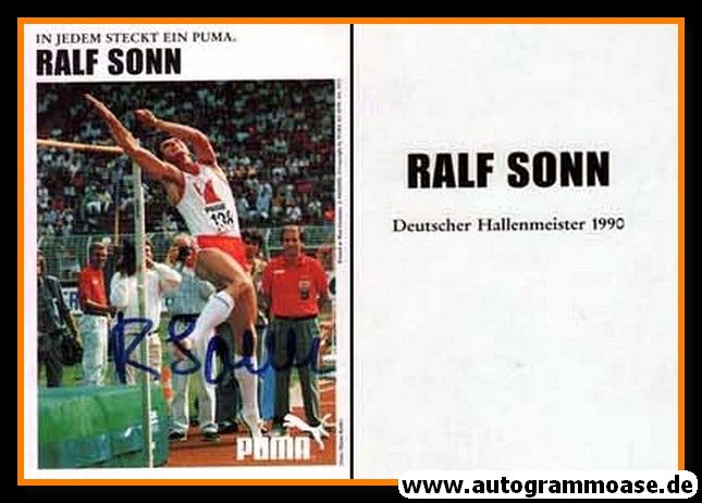 Autogramm Hochsprung | Ralf SOHN | 1990 (Puma)