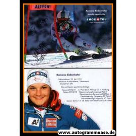 Autogramm Ski Alpin | Ramona SIEBENHOFER | 2013 (Shoe4You)