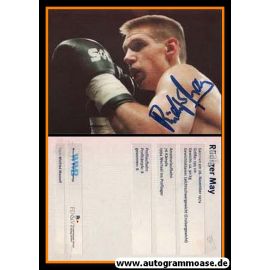 Autogramm Boxen | Rüdiger MAY | 1990er (Kampfszene Color)