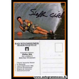 Autogramm Wasserski | Steffen WILD | 1980er (Bad Windsheimer)