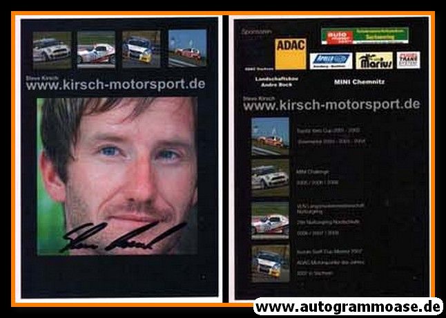 Autogramm Tourenwagen | Steve KIRSCH | 2008 (Motorsport)