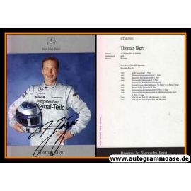 Autogramm Tourenwagen | Thomas JÄGER | 2001 (Portrait Color Mercedes)
