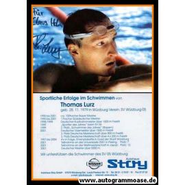 Autogramm Schwimmen | Thomas LURZ | 2001 (Nissan)