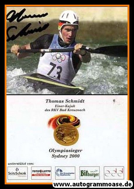 Autogramm Kanu | Thomas SCHMIDT | 2000er (Rennszene Color)