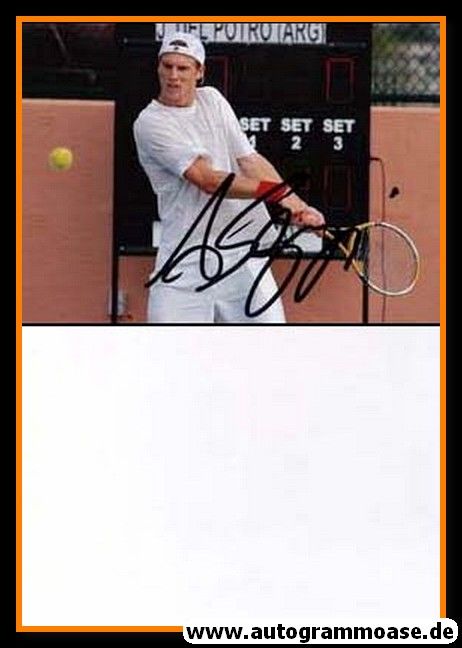 Autogramm Tennis | Andreas SEPPI | 2000er Foto (Spielszene Color)