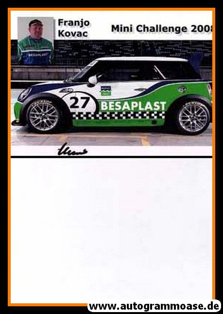 Autogramm Tourenwagen | Franjo KOVAC | 2008 (Mini Challenge)