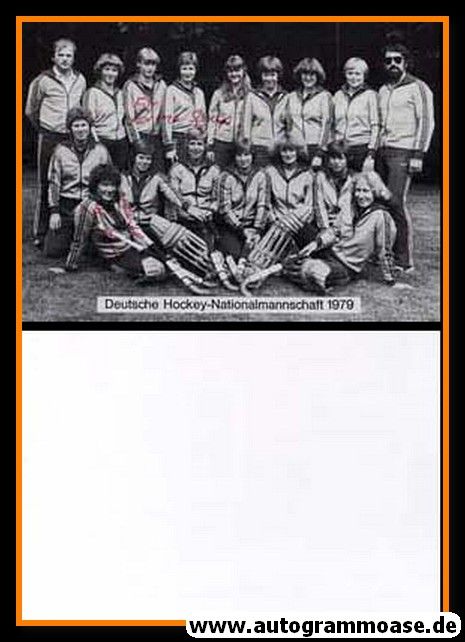 Mannschaftskarte Hockey | DHB | 1979 + AG Christel BEHR