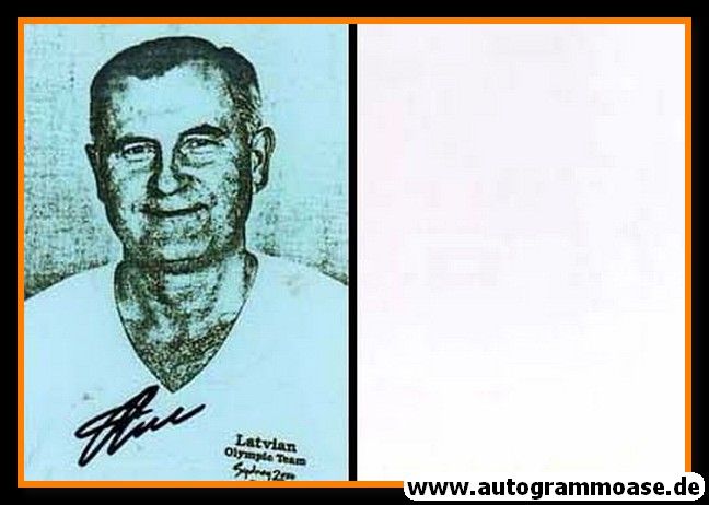Autogramm Schiessen | Afanasijs KUZMINS | 2000 Foto (Portrait SW) OS-Gold