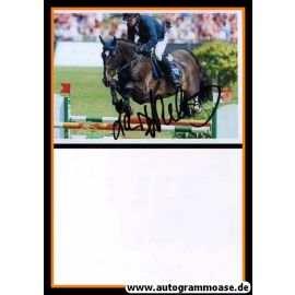 Autogramm Reiten | Lars NIEBERG | 1990er Foto (Sprungszene Lord Luis)