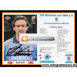 Autogramm Fussball | TSV 1860 München | 1997 | Miroslav STEVIC