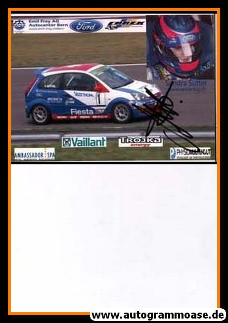 Autogramm Tourenwagen | Sandra SUTTER | 2000er (Collage Color)