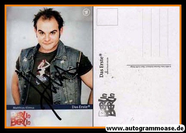 Autogramm TV | ARD | Matthias KLIMSA | 2000er "Berlin Berlin" (Eichhorst)
