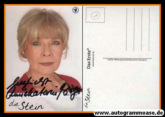 Autogramm TV | ARD | Annekathrin BÜRGER | 2000er "Die Stein" (Kowalski)