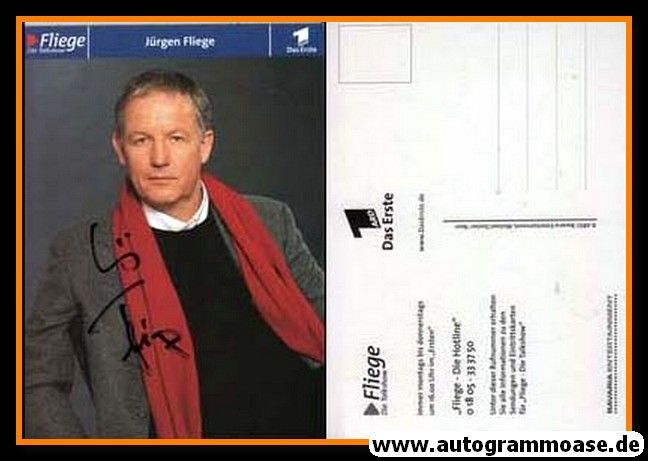 Autogramm TV | ARD | Jürgen FLIEGE | 2000er "Fliege" (Portrait Color Doster)