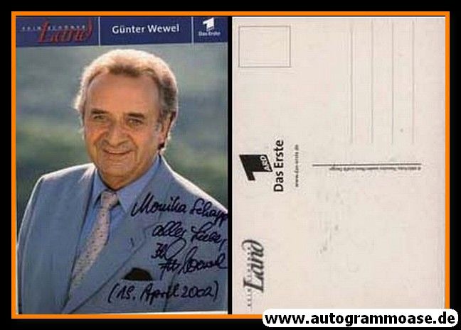 Autogramm TV | ARD | Günter WEWEL | 2000er "Kein Schöner Land" 3