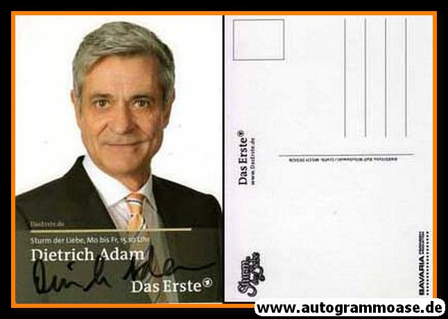 Autogramm TV | ARD | Dietrich ADAM | 2010er "Sturm Der Liebe"