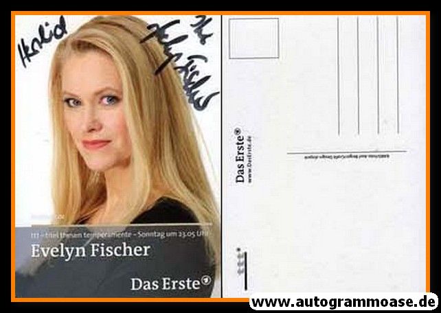 Autogramm TV | ARD | Evelyn FISCHER | 2000er "Titel Thesen Temperamente"