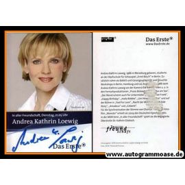 Autogramm TV | ARD | Andrea Kathrin LOEWIG | 2011 "In Aller Freundschaft" (Thomas)