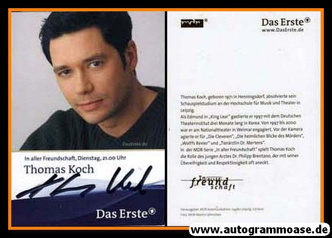 Autogramm TV | ARD | Thomas KOCH | 2000er "In Aller Freundschaft" 4