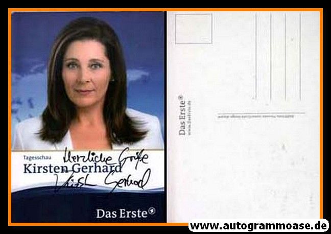 Autogramm TV | ARD | Kirsten GERHARD | 2010er "Tagesschau"