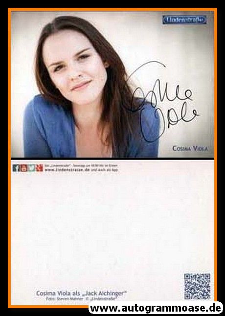 Autogramm TV | ARD | Cosima VIOLA | 2010er "Lindenstrasse" (Mahner) 1