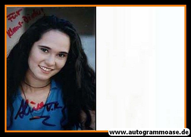Autogramm Schauspieler | Aline VASQUEZ-KELLER | 1990er Foto (Portrait Color)