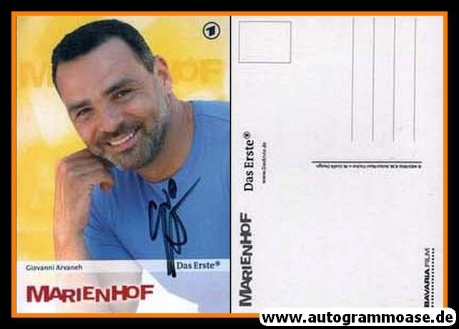 Autogramm TV | ARD | Giovanni ARVANEH | 2005 "Marienhof" (Portrait Color Reiter)