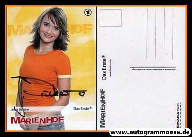 Autogramm TV | ARD | Janne DRÜCKER | 2005 "Marienhof" (Portrait Color Reiter)