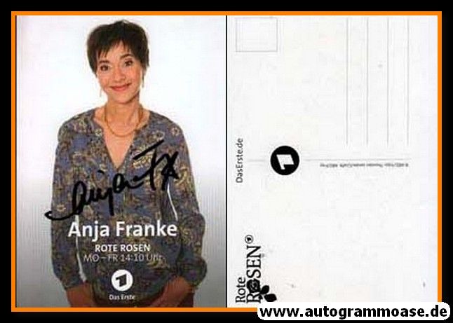 Autogramm TV | ARD | Anja FRANKE | 2010er "Rote Rosen" 1