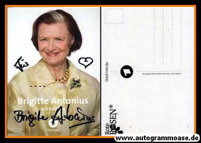 Autogramm TV | ARD | Brigitte ANTONIUS | 2010er "Rote Rosen" (Portrait Color Jander)