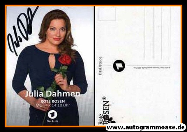 Autogramm TV | ARD | Julia DAHMEN | 2010er "Rote Rosen"