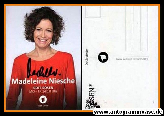 Autogramm TV | ARD | Madeleine NIESCHE | 2010er "Rote Rosen"