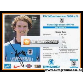 Autogramm Fussball | TSV 1860 München | 1998 | Marco KURZ