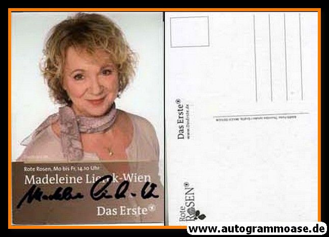 Autogramm TV | ARD | Madeleine LIERCK-WIEN | 2010er "Rote Rosen" 2