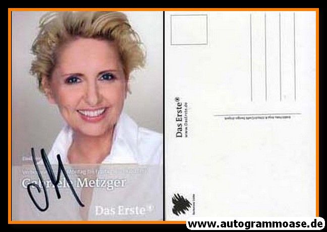 Autogramm TV | ARD | Gabriele METZGER | 2010er "Verbotene Liebe" (Glitsch)