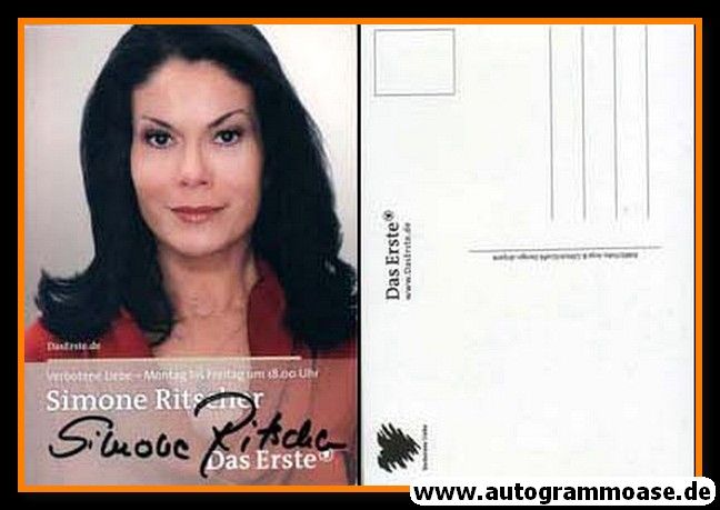 Autogramm TV | ARD | Simone RITSCHER | 2010er "Verbotene Liebe" (Portrait Color) Glitsch