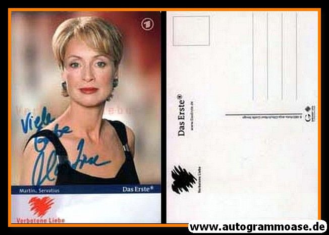 Autogramm TV | ARD | Martina SERVATIUS | 2000er "Verbotene Liebe" (Portrait Color Glitsch)