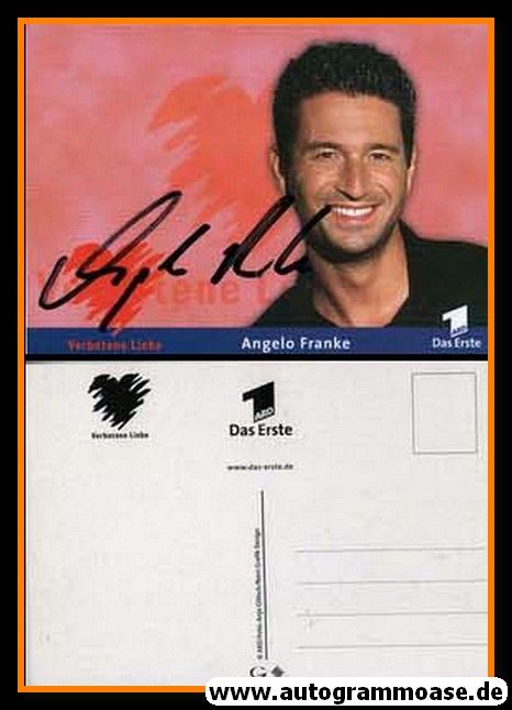Autogramm TV | ARD | Angelo FRANKE | 2000 "Verbotene Liebe" (Portrait Color Glitsch)