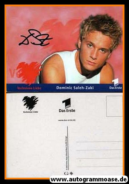 Autogramm TV | ARD | Dominic SALEH-ZAKI | 2000 "Verbotene Liebe" (Portrait Color Glitsch)