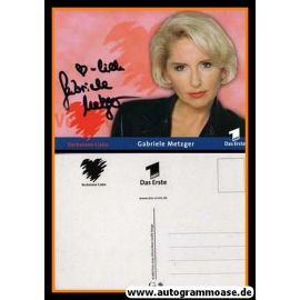 Autogramm TV | ARD | Gabriele METZGER | 2000 "Verbotene Liebe" (Portrait Color Glitsch)