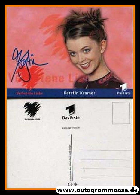 Autogramm TV | ARD | Kerstin KRAMER | 2000 "Verbotene Liebe" (Portrait Color Glitsch)